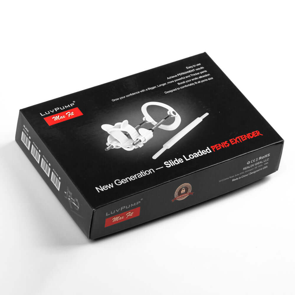 LuvPump Max Fit Hybrid Penis Extender - Black Penis Extender Kit